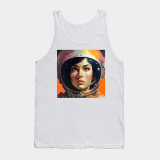 We Are Floating In Space - 76 - Sci-Fi Inspired Retro Artwork Tank Top